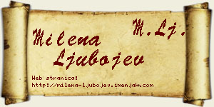 Milena Ljubojev vizit kartica